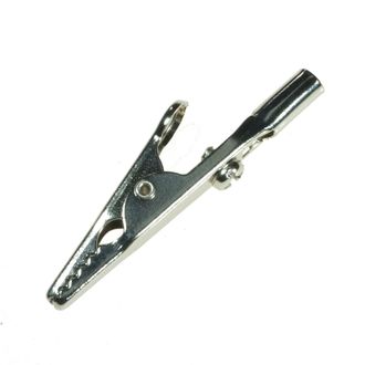 ALLIGATOR CLIP 4mm PLAIN SHANK & SCREW. PKT/10