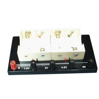 BATTERY HOLDER 4x1.5V D CELLS 4mm TERMINALS