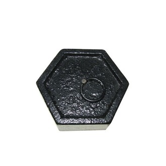 WEIGHT HEXAGONAL WITH RING CAST IRON 2000gm