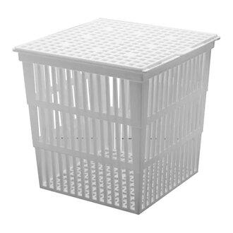 BASKET TEST TUBE POLYPROPYLENE 160x160x160mm WITH LID
