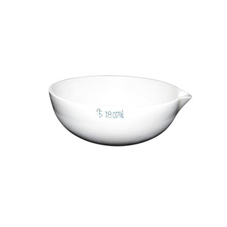 BASIN/DISH PORCELAIN ROUND BOTTOM W/SPOUT 180ML