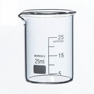 BEAKER BOROSILICATE GLASS GRADUATED 25ml