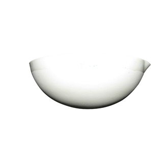 BASIN/DISH PORCELAIN ROUND BOTTOM W/SPOUT 350ML