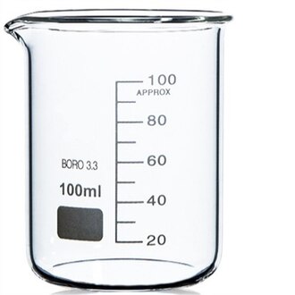 BEAKER BOROSILICATE GLASS GRADUATED 100ml