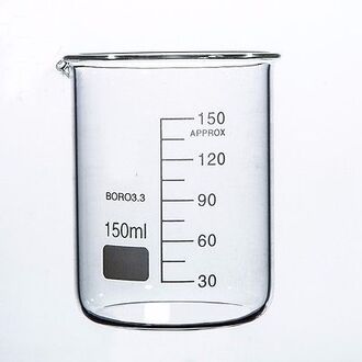 BEAKER BOROSILICATE GLASS GRADUATED 150ml