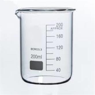 BEAKER BOROSILICATE GLASS GRADUATED 200ml