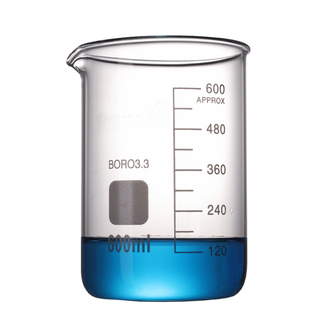 BEAKER BOROSILICATE GLASS GRADUATED 600ml