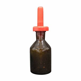 BOTTLE DROPPING AMBER GLASS 60ml WITH POLYSTOPPER