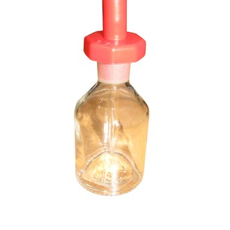 BOTTLE DROPPING CLEAR GLASS 60ml WITH POLYSTOPPER