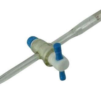 BURETTE GLASS WITH PTFE STOPCOCK 50ml