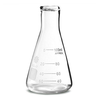FLASK ERLENMEYER NARROW NECK GRADUATED 100ml
