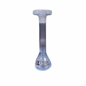 FLASK VOLUMETRIC GLASS 10ml WITH POLYSTOPPER