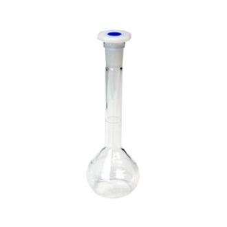 FLASK VOLUMETRIC GLASS 50ml WITH POLYSTOPPER