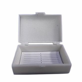 SLIDE BOX MICROSCOPE PLASTIC FITS 10 SLIDES