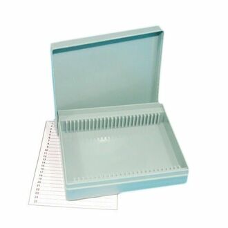 SLIDE BOX MICROSCOPE PLASTIC FITS 25 SLIDES