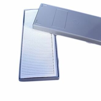 SLIDE BOX MICROSCOPE PLASTIC FITS 50 SLIDES