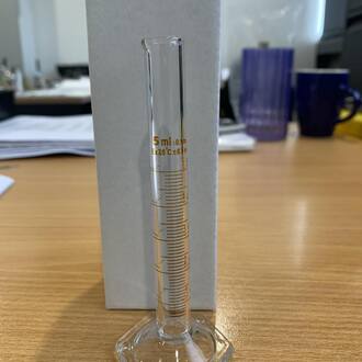 CYLINDER GRADUATED BOROSILICATE GLASS 5ml
