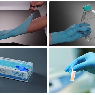 GLOVES EXAM NITRILE POWDER FREE BLUE MEDIUM