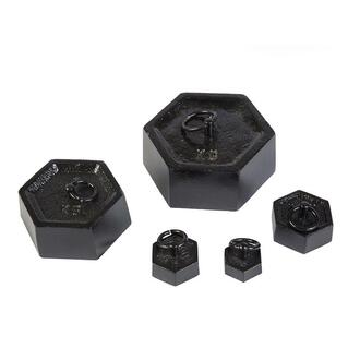 WEIGHT HEXAGONAL WITH RING CAST IRON    50gm