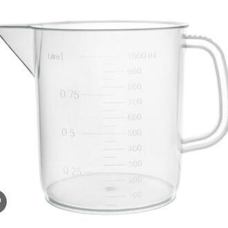 JUG MEASURING POLYPROP GRADUATED WITH HANDLE SQUAT FORM