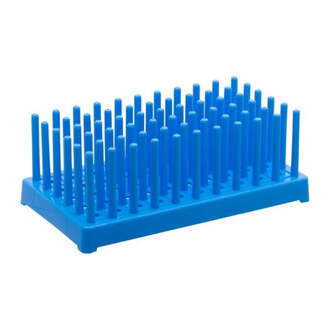 RACK TEST TUBE POLYPROP PEG TYPE BLUE 16MM 60 PLACE