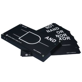 ELECTRONICS TRAINER 'DEMO.GATES' C/W 6 x O'LAYS