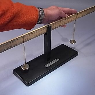 LEVER & FULCRUM W/WEIGHTS & HANGERS 1m LONG
