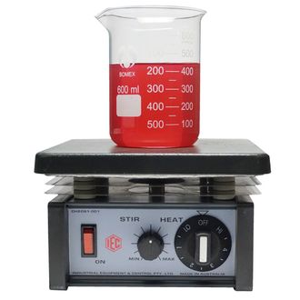 Regulator hot plate with magnetic stirrer.