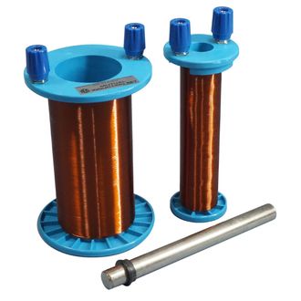 MUTUAL INDUCTION APPARATUS 2x COILS & IRON CORE