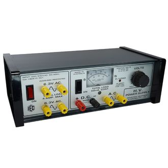 POWER SUPPLY VAR HIGH VOLT 0-500V.DC/50mA METER 2 x 6.3V