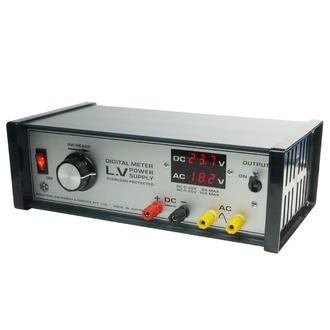 POWER SUPPLY VAR 0-25V.AC/DC/10/6 AMP DIGITAL V/METER