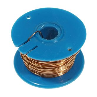 thumbnail image 2 of Eisco Labs Bare Copper Wire Reel - 550ft Spool, 26 Gauge For Electrical Projects & DIY Crafts 2 of 13