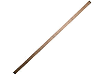 RULER WOOD 1 METER VERTICAL SCALE BRASS TIPPED