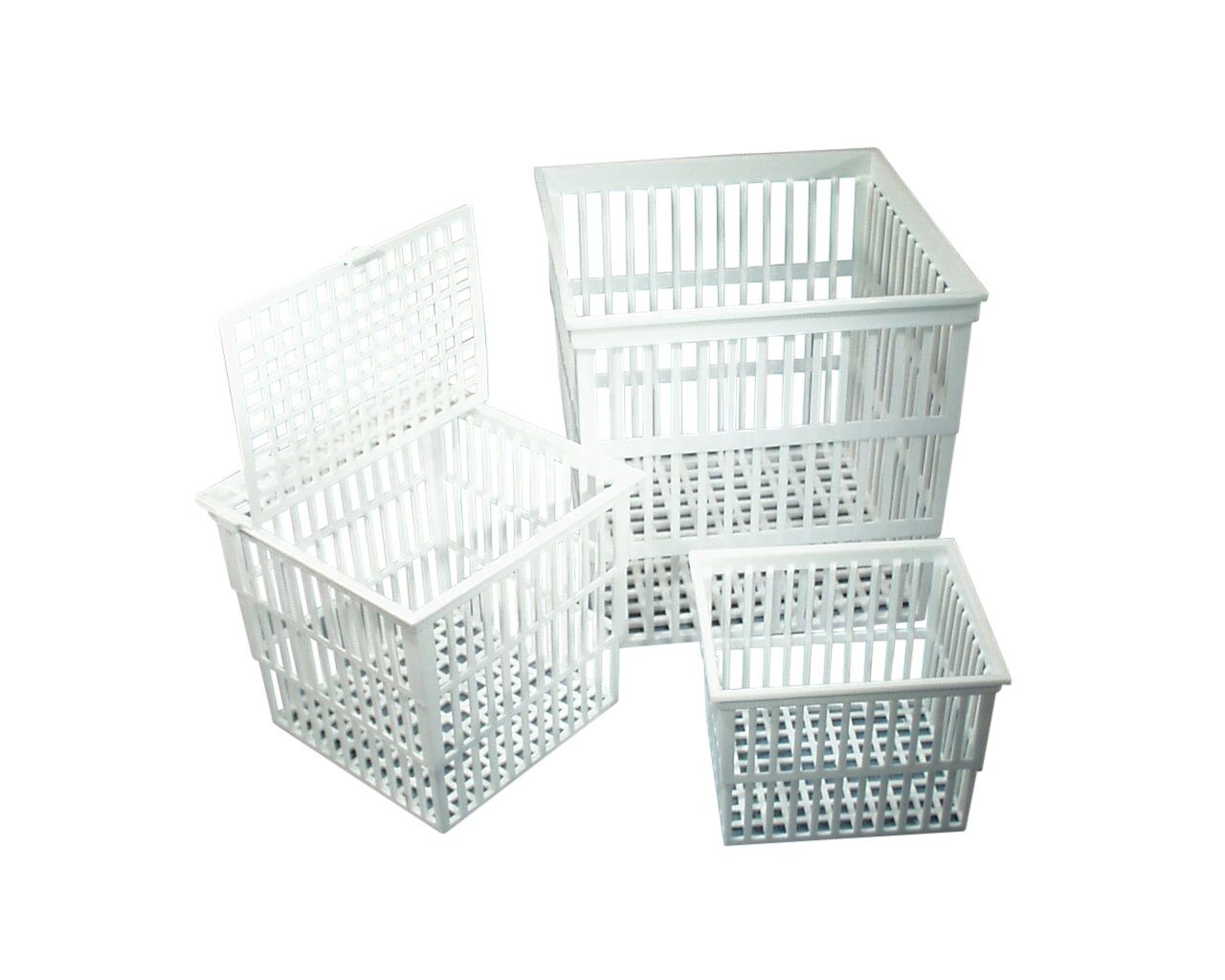 BASKET TEST TUBE POLYPROPYLENE 110x120x150mm white