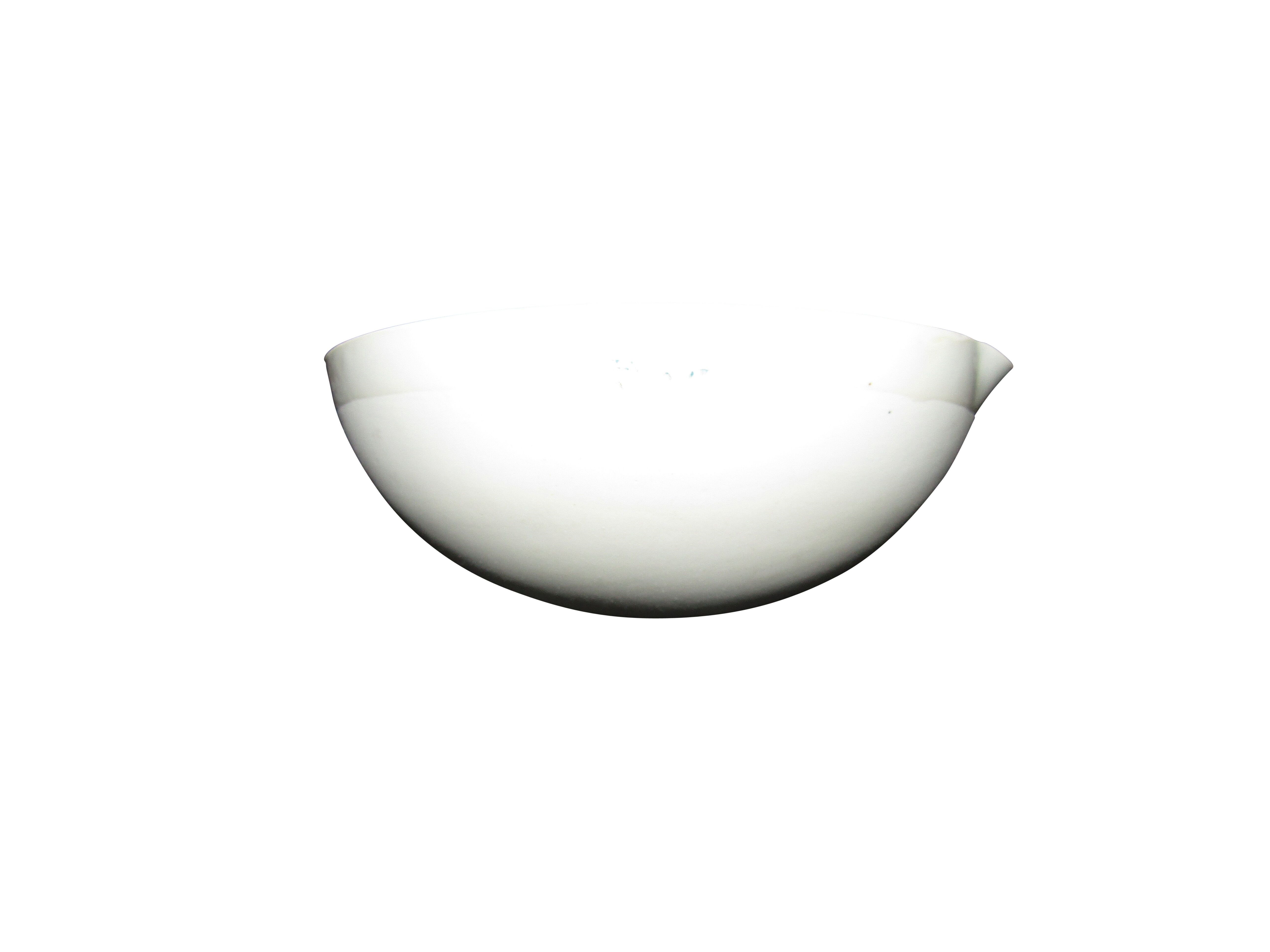 BASIN/DISH PORCELAIN ROUND BOTTOM W/SPOUT 350ML