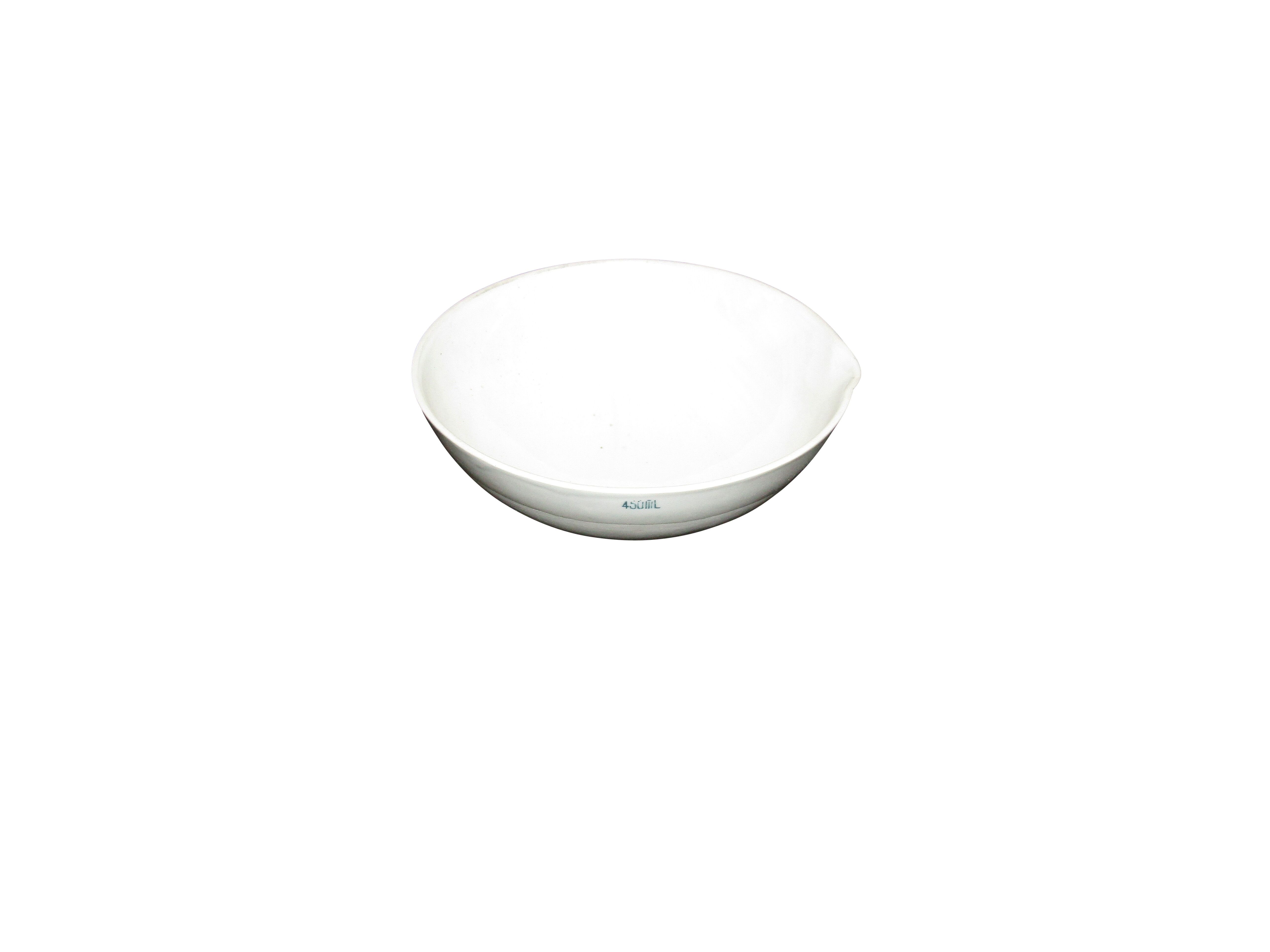BASIN/DISH PORCELAIN ROUND BOTTOM W/SPOUT 450ML