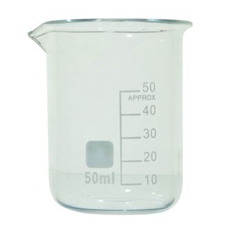BEAKER BOROSILICATE GLASS GRADUATED 50ml