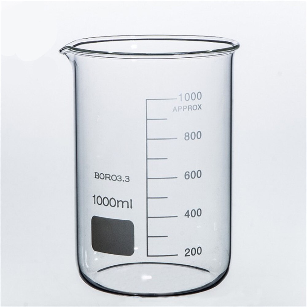 BEAKER BOROSILICATE GLASS GRADUATED 1000ml