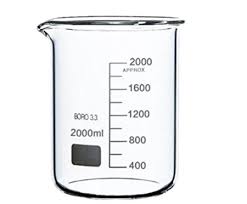 BEAKER BOROSILICATE GLASS GRADUATED 2000ml