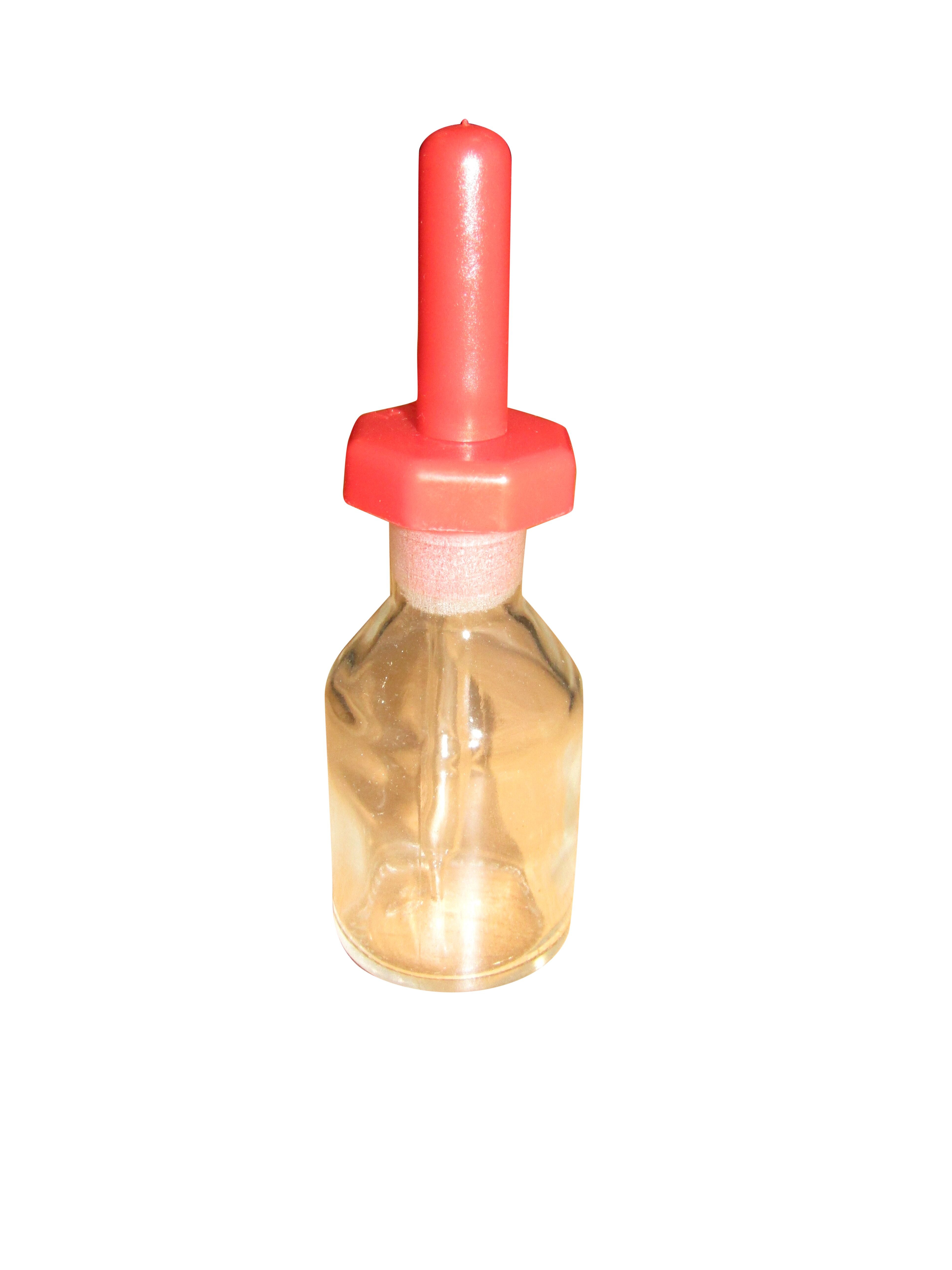 BOTTLE DROPPING CLEAR GLASS 30ml WITH POLYSTOPPER