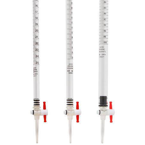 BURETTE ACRYLIC WITH PTFE STOPCOCK 25ML