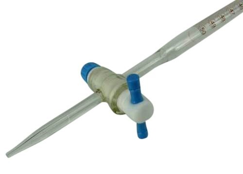 BURETTE GLASS WITH PTFE STOPCOCK 50ml