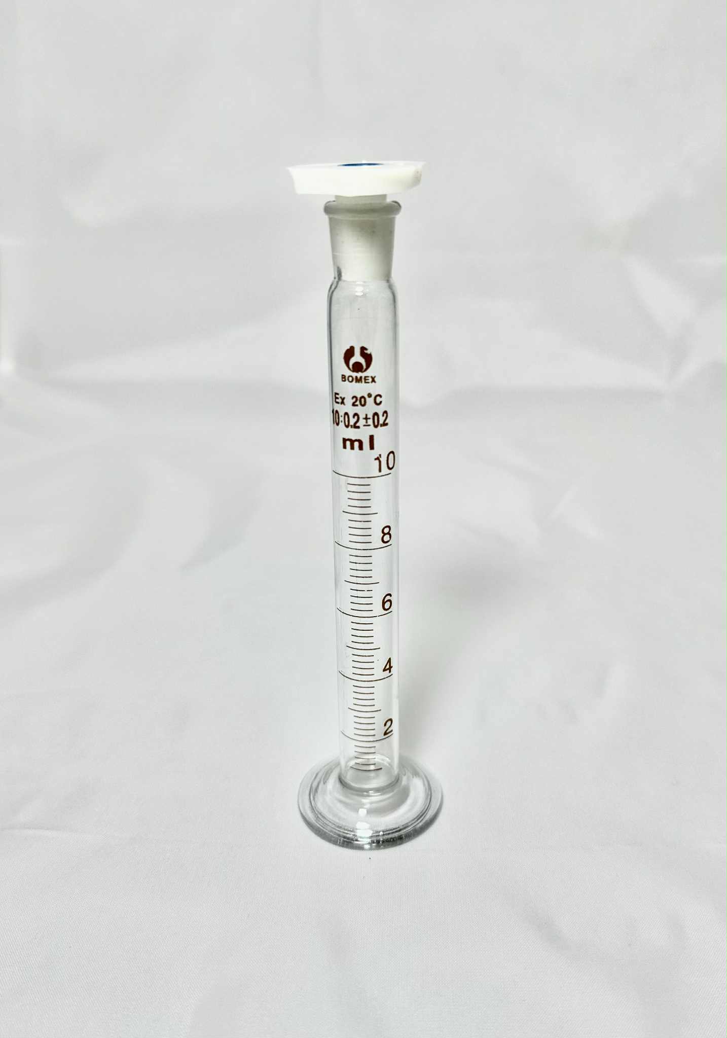 CYLINDER GRADUATED MIXING 10ml WITH POLYSTOPPER
