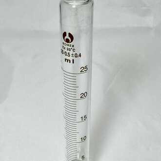 CYLINDER GRADUATED MIXING   25ml WITH POLYSTOPPER