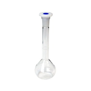 FLASK VOLUMETRIC GLASS 50ml WITH POLYSTOPPER
