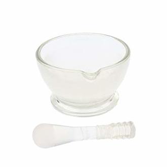 MORTAR & PESTLE GLASS 90mm id x 60mm h