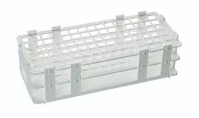 RACK TEST TUBE POLYPROPYLENE WHITE 90x13mm TUBES
