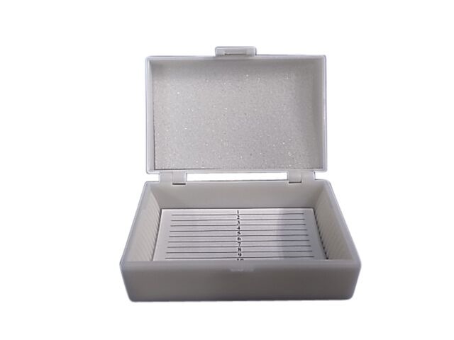 SLIDE BOX MICROSCOPE PLASTIC FITS 15 SLIDES