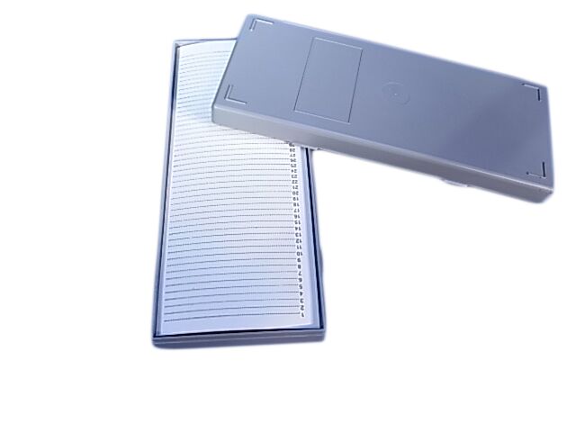 SLIDE BOX MICROSCOPE PLASTIC FITS 50 SLIDES