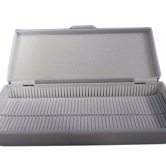 SLIDE BOX MICROSCOPE PLASTIC FITS 60 SLIDES